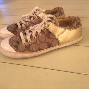 Coach monogram sneakers size 7.5